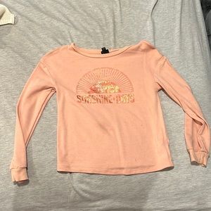 Peach long sleeve sweater